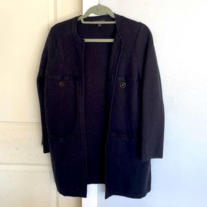 J. Crew black oversized cardigan